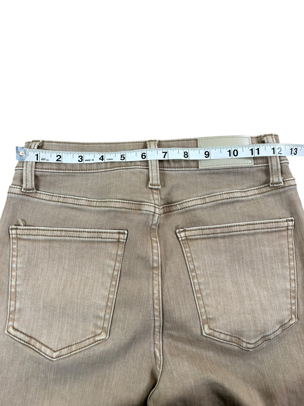 PISTOLA Lennon High Rise Crop Boot Jeans Mink Snow Taupe Sz 25 Stretch Neutral - Picture 14 of 16